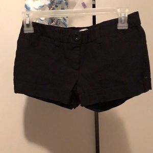Color Swatch Black Cuffed Shorts